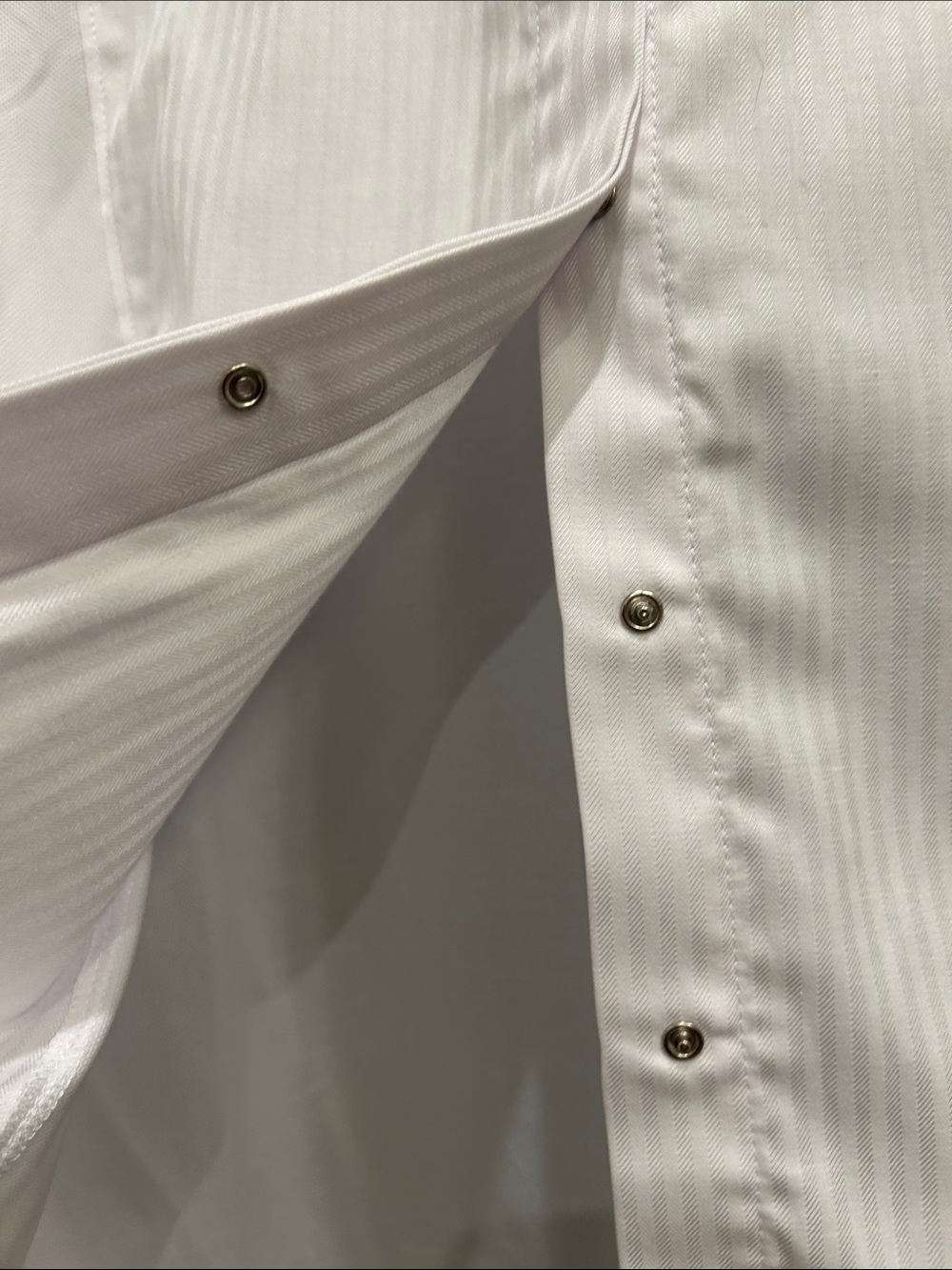 Ariat White Long-Sleeve Show Shirt with Pinstripe Front NWT - Picture 7 of 9